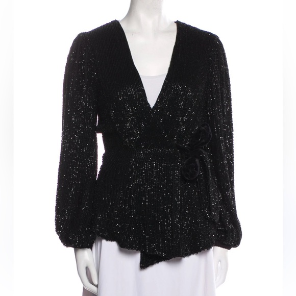 Retrofete Tops - Retrofete Bette Wrap Top NWT